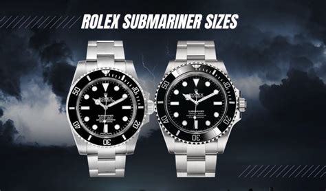 rolex submariner biggest size|Rolex Submariner size guide.